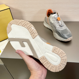 Fendi Flow Fabric Sneakers Gray