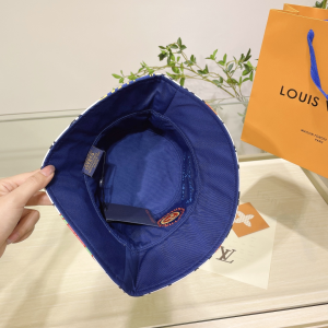 Louis Vuitton Monogram White Bucket Hat