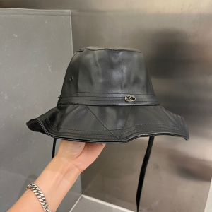 Dior Leather Rainhat Bucket Hat Black
