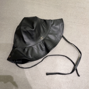 Dior Leather Rainhat Bucket Hat Black