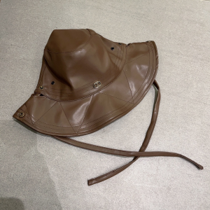 Dior Leather Rainhat Bucket Hat Brown