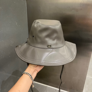 Dior Leather Rainhat Bucket Hat Gray