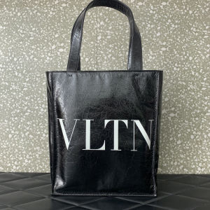 Valentino VLTN Soft Calfskin Shopping Tote Bag Black Valentino VLTN Soft Calfskin Shopping Tote Bag Black