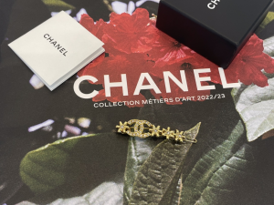 Chanel Crystal CC Flowers Hair Clip