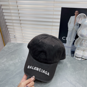 Balenciaga Logo Printed Canvas Baseball Cap Hat Black Balenciaga Logo Printed Canvas Baseball Cap Hat Black