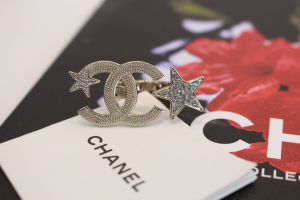 Chanel CC Logo Crystal Star Rings