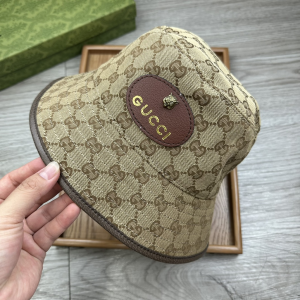 Gucci Beige GG Canvas Bucket Hat