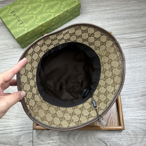 Gucci Beige GG Canvas Bucket Hat
