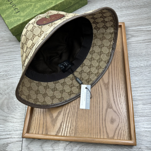 Gucci Beige GG Canvas Bucket Hat