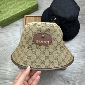 Gucci Beige GG Canvas Bucket Hat