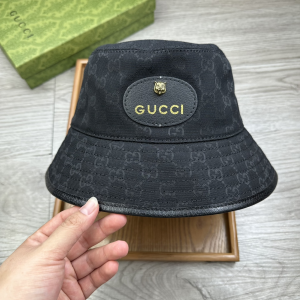 Gucci Black GG Canvas Bucket Hat