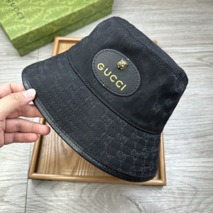 Gucci Black GG Canvas Bucket Hat