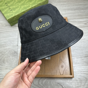 Gucci Black GG Canvas Bucket Hat