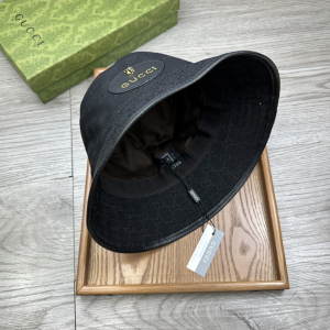 Gucci Black GG Canvas Bucket Hat