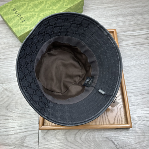 Gucci Black GG Canvas Bucket Hat