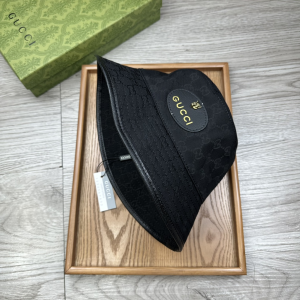 Gucci Black GG Canvas Bucket Hat