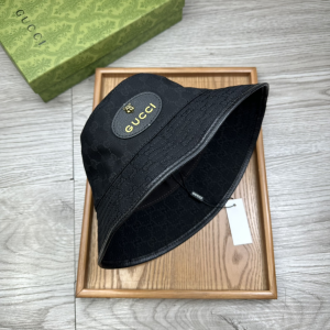 Gucci Black GG Canvas Bucket Hat