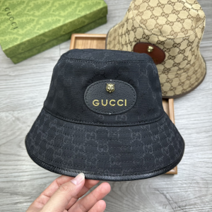 Gucci Black GG Canvas Bucket Hat