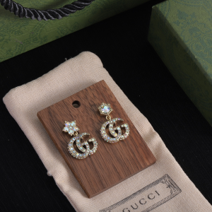 Gucci Crystal Double G Earrings