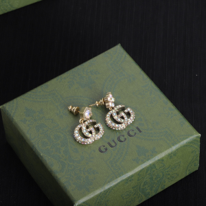 Gucci Crystal Double G Earrings