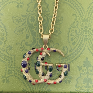 Gucci Double G Chain Pendant Necklaces