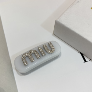 Miu Miu Logo Detailed Hair Clip