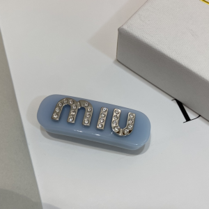Miu Miu Logo Detailed Hair Clip