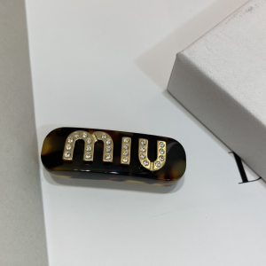 Miu Miu Logo Detailed Hair Clip