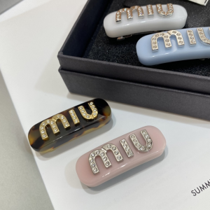 Miu Miu Logo Detailed Hair Clip