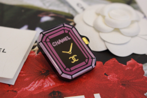 Chanel First Clock Brooch Purple