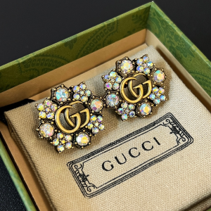 Gucci Double G Crystal Earrings
