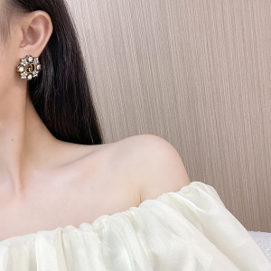 Gucci Double G Crystal Earrings