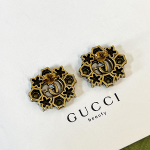 Gucci Double G Crystal Earrings