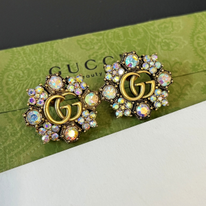 Gucci Double G Crystal Earrings