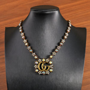 Gucci Double G Crystal Necklaces