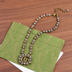 Gucci Double G Crystal Necklaces