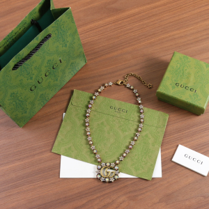 Gucci Double G Crystal Necklaces