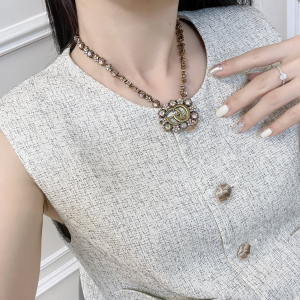 Gucci Double G Crystal Necklaces