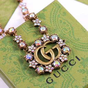 Gucci Double G Crystal Necklaces