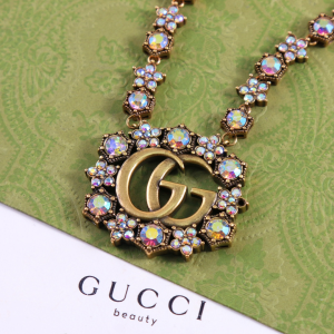 Gucci Double G Crystal Necklaces