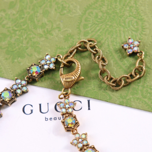 Gucci Double G Crystal Necklaces