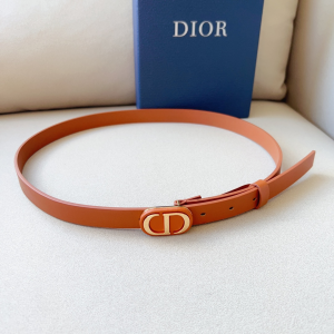 Dior Bobby 20MM Brown Leather Belt