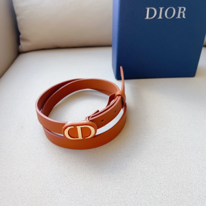 Dior Bobby 20MM Brown Leather Belt