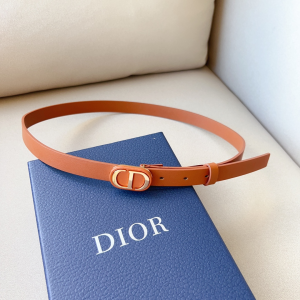Dior Bobby 20MM Brown Leather Belt