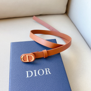 Dior Bobby 20MM Brown Leather Belt