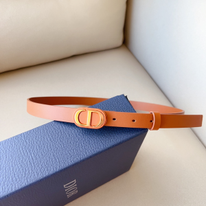 Dior Bobby 20MM Brown Leather Belt
