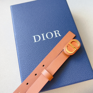 Dior Bobby 20MM Brown Leather Belt
