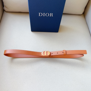 Dior Bobby 20MM Brown Leather Belt