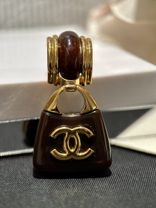 Chanel CC Logo Bag Charm Earrings