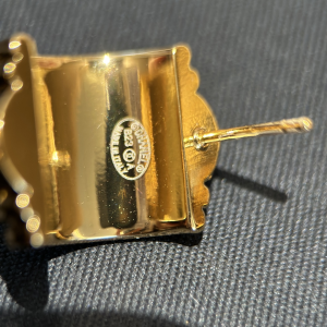 Chanel CC Logo Bag Charm Earrings